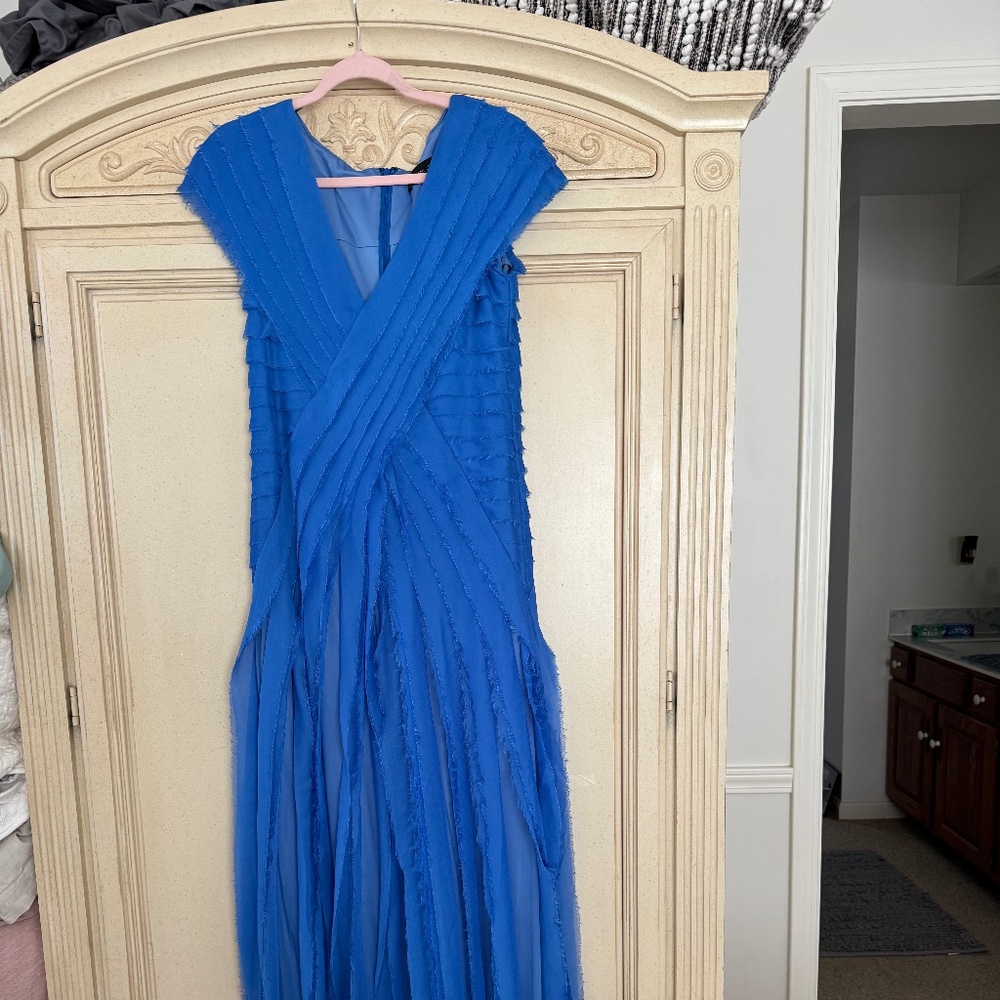 Beautiful electric blue dress by Tadashi size 10